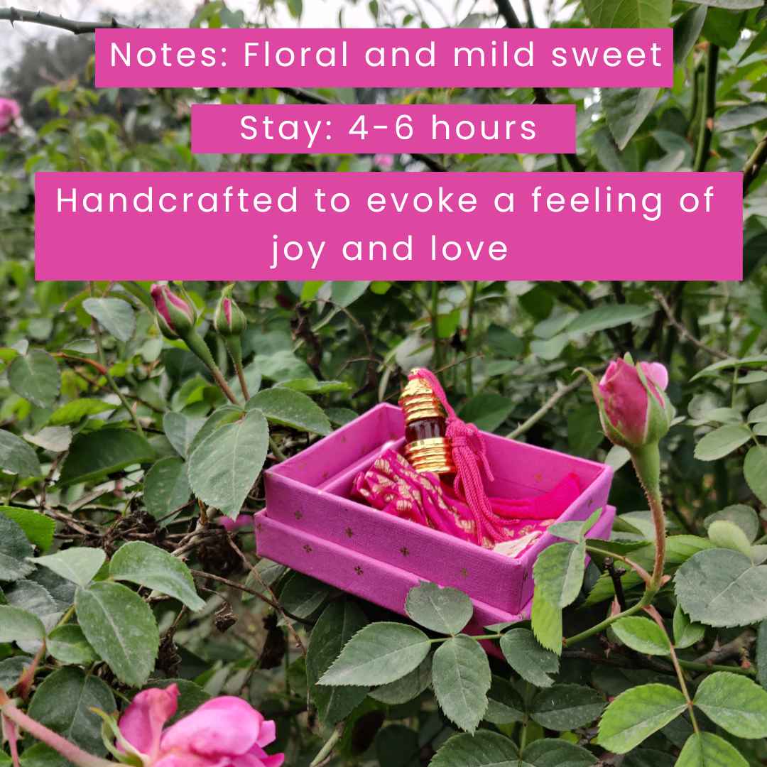 Gulabi Natural Perfume Oil (Indian Rose Attar) Boond Fragrances