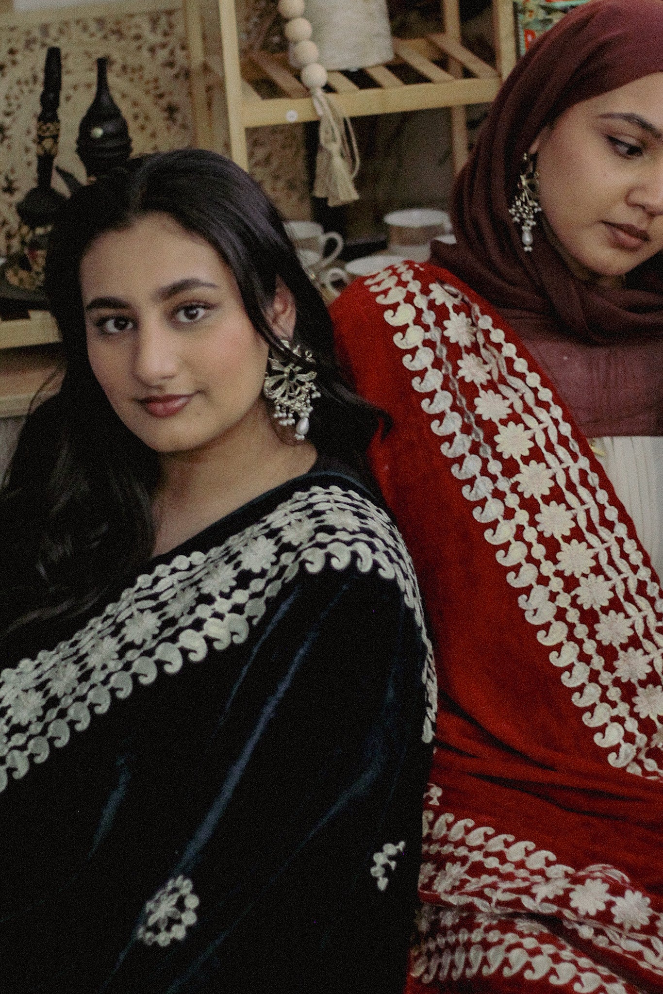 Velvet Embroidered Shawls