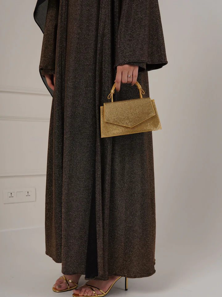 Eliza Luxury Abaya - Copper (with Hijab)