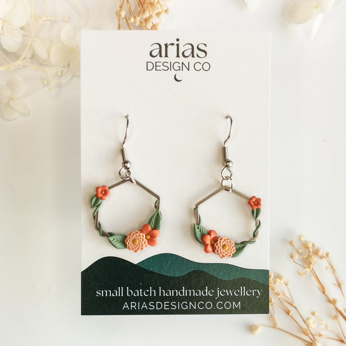 IVY Hexagon Earrings