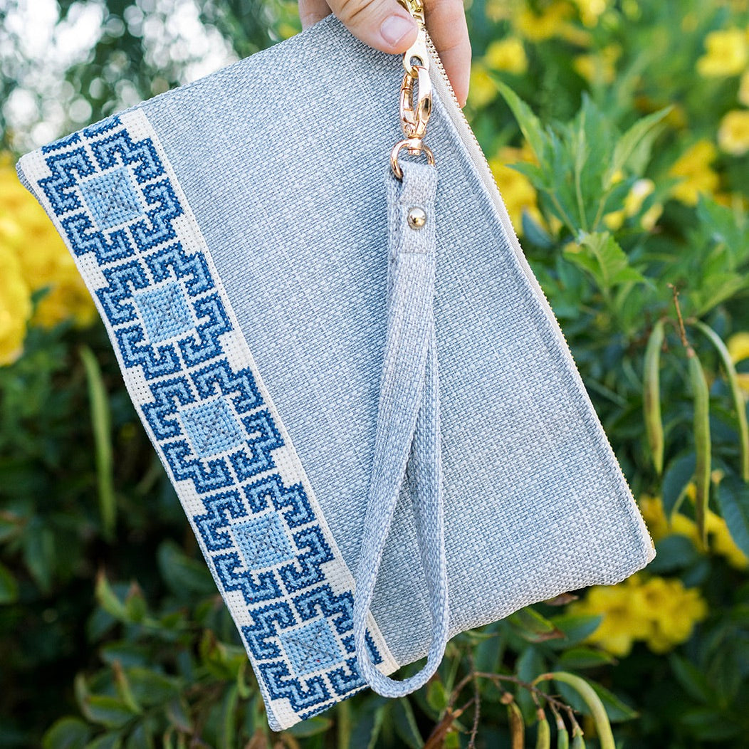 Safa Pouch - Akka Blue - Bayyāra