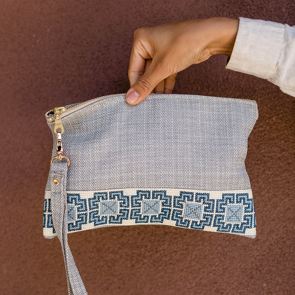 Safa Pouch - Akka Blue - Bayyāra