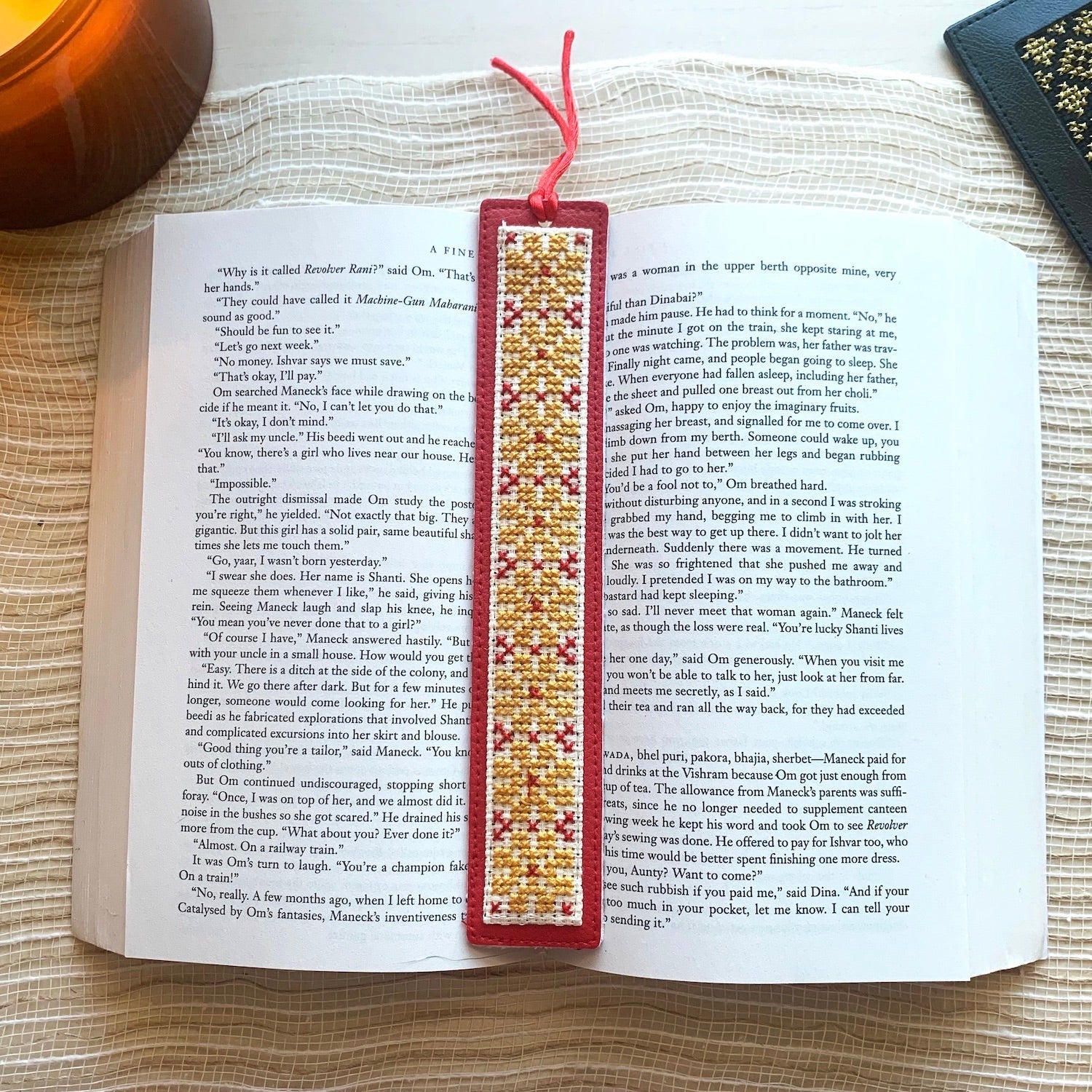 Tatreez Bookmark - Jerusalem Gold - Bayyāra