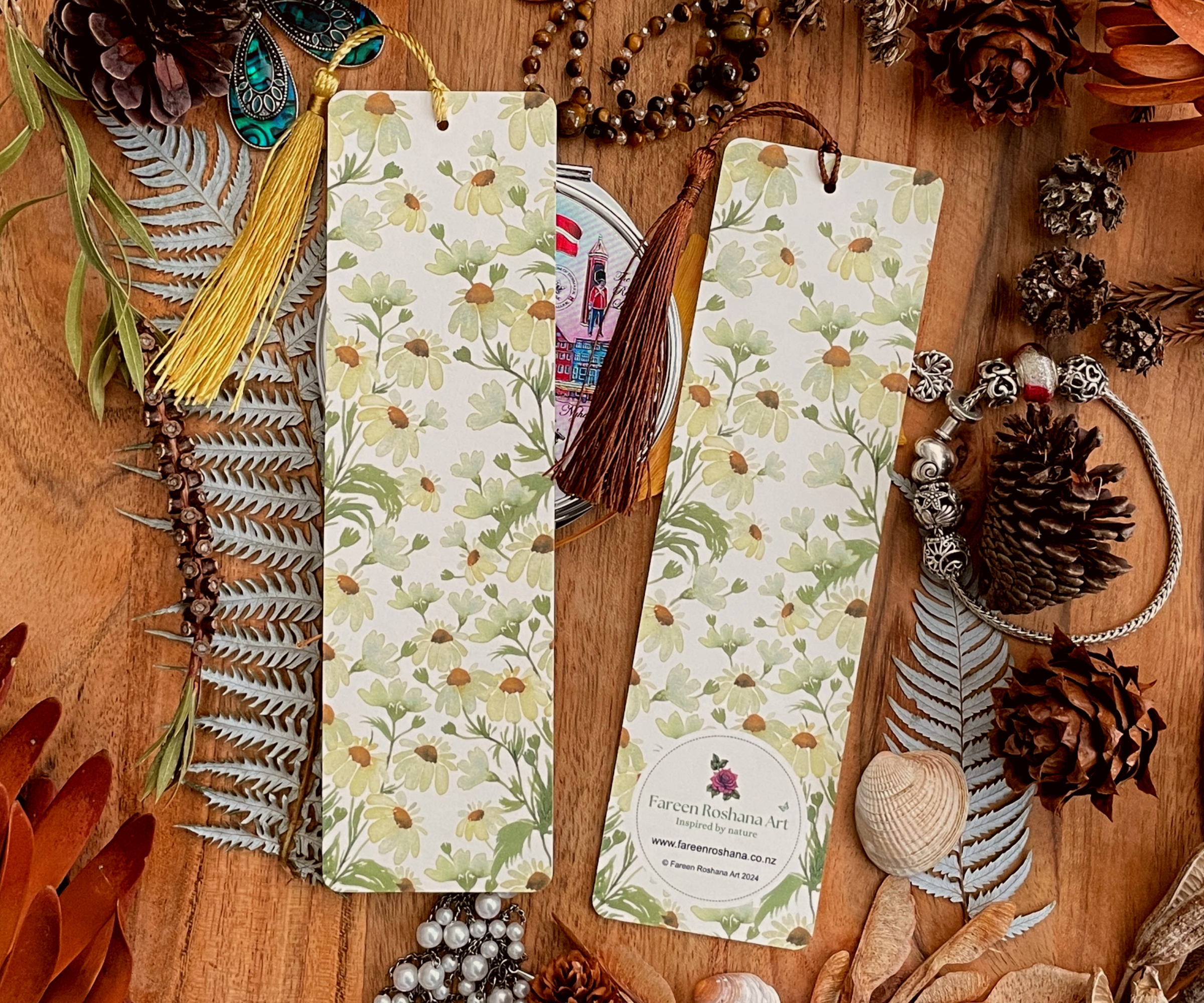 Chamomile Whisper Bookmark Front Back