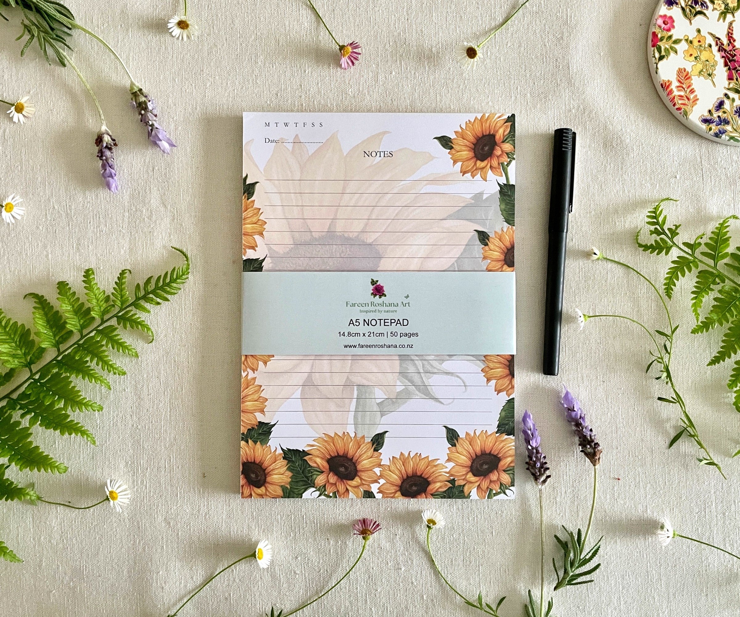 Heart of Sunshine - A5 Notepad