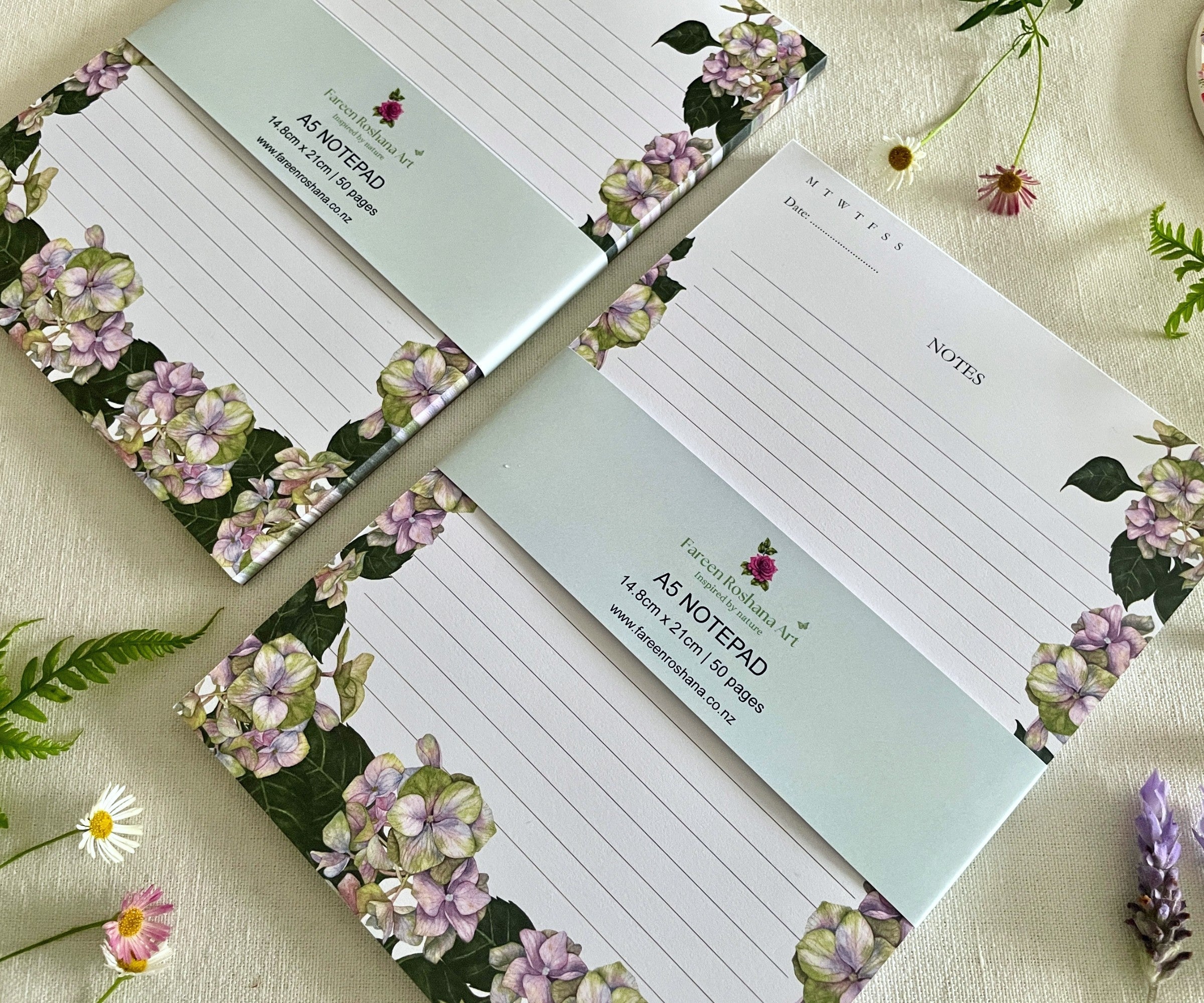 Hues of Serenity - A5 Notepad