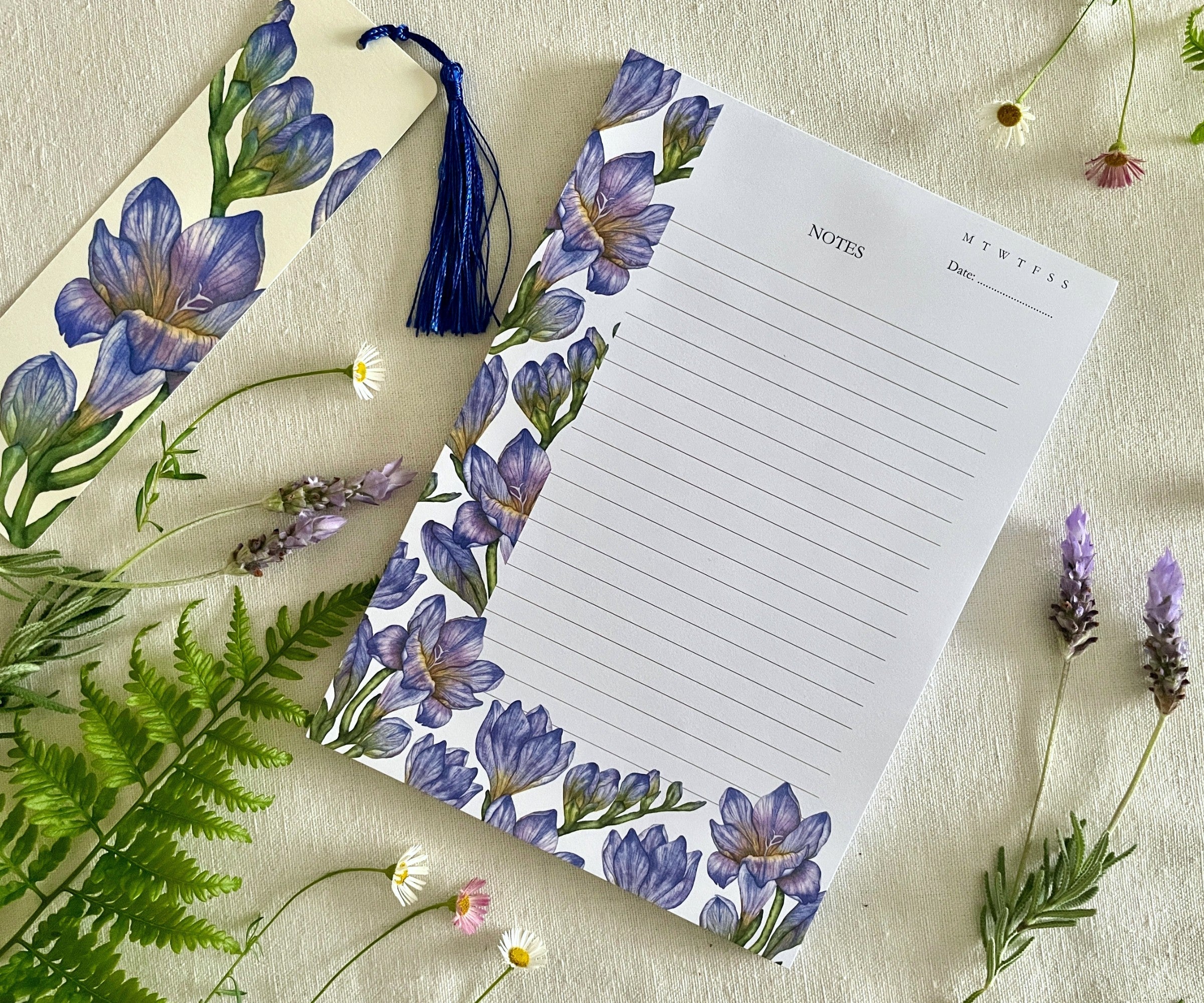 Freesias in Bloom - A5 Notepad