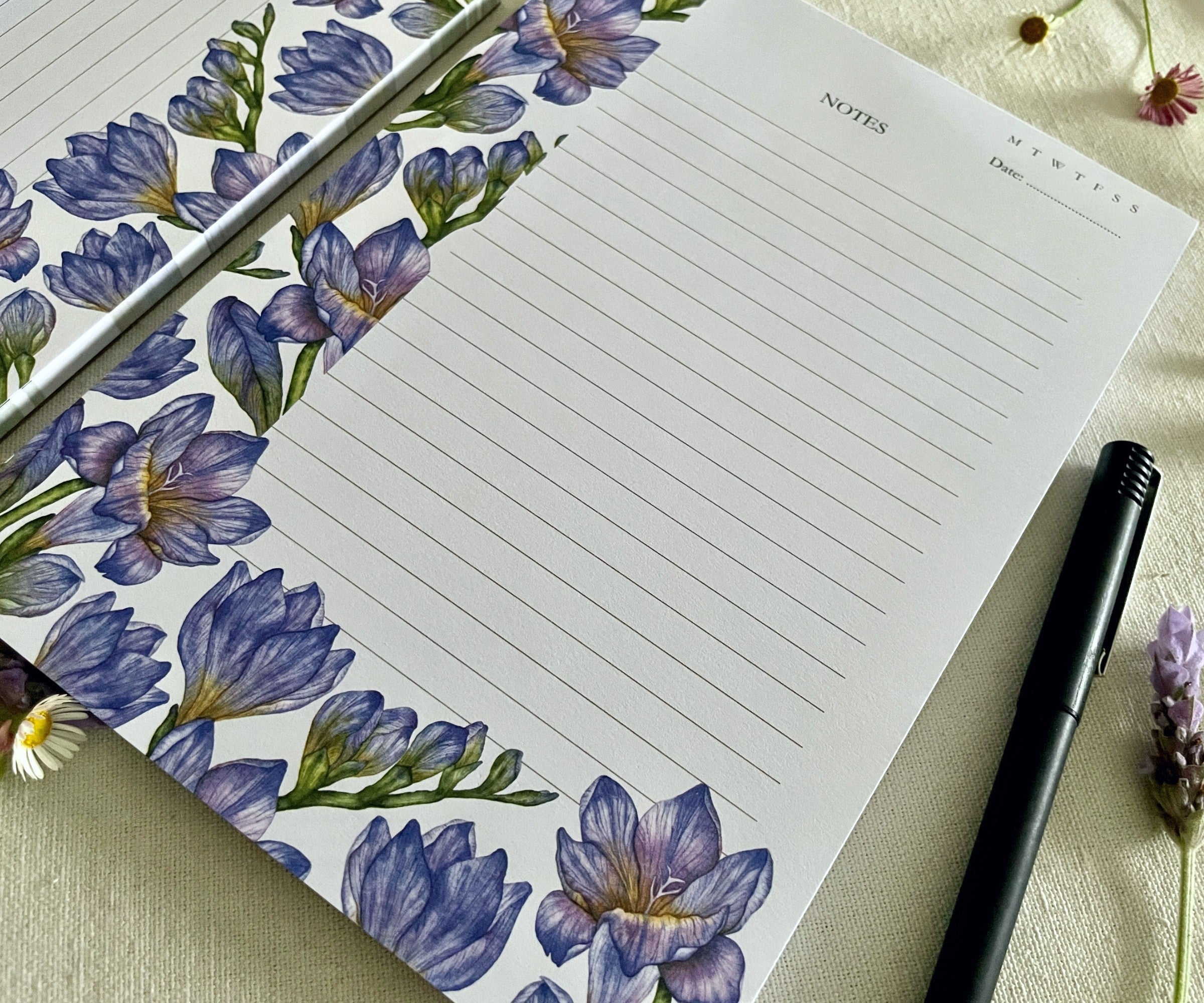 Freesias in Bloom - A5 Notepad