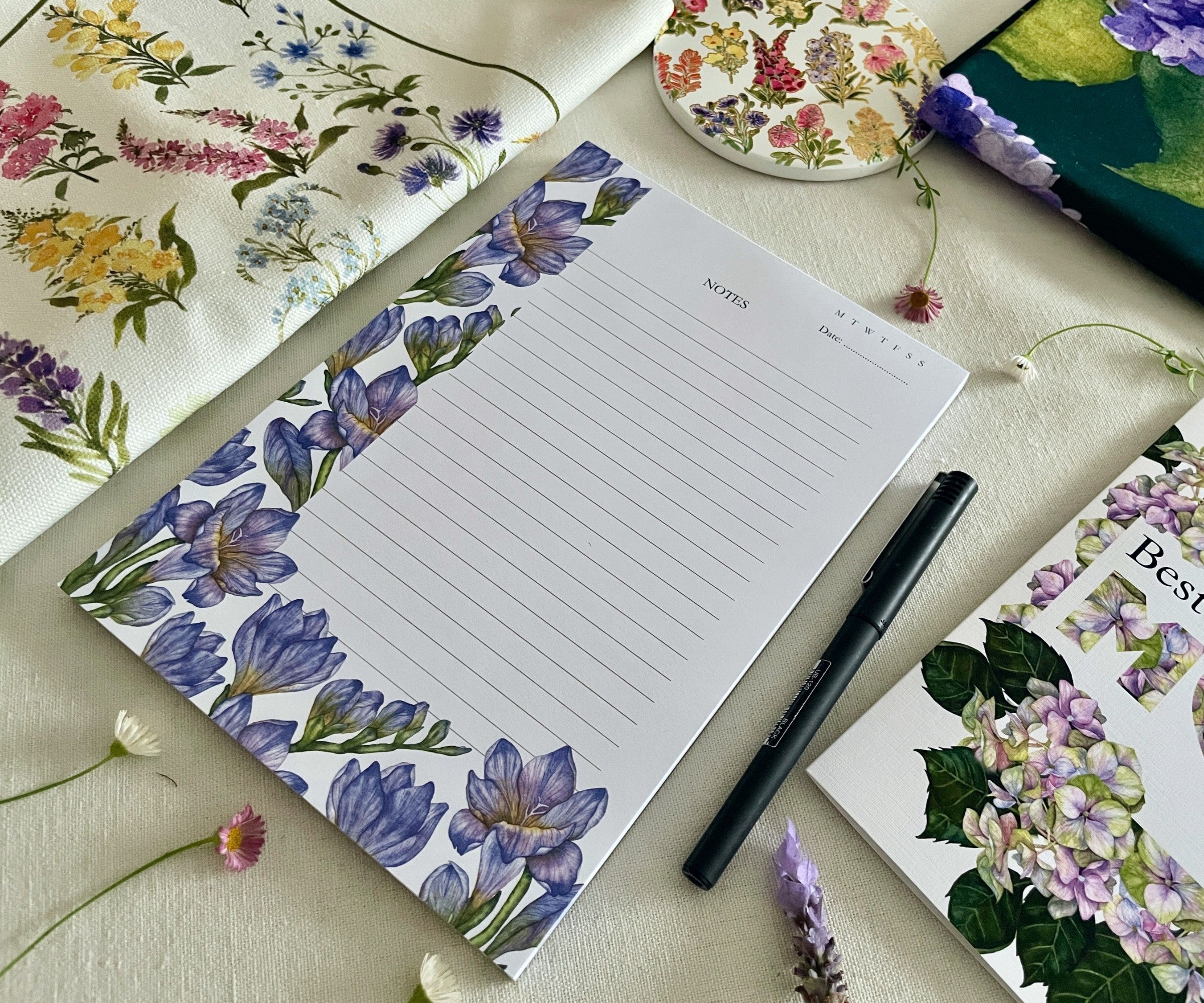 Freesias in Bloom - A5 Notepad