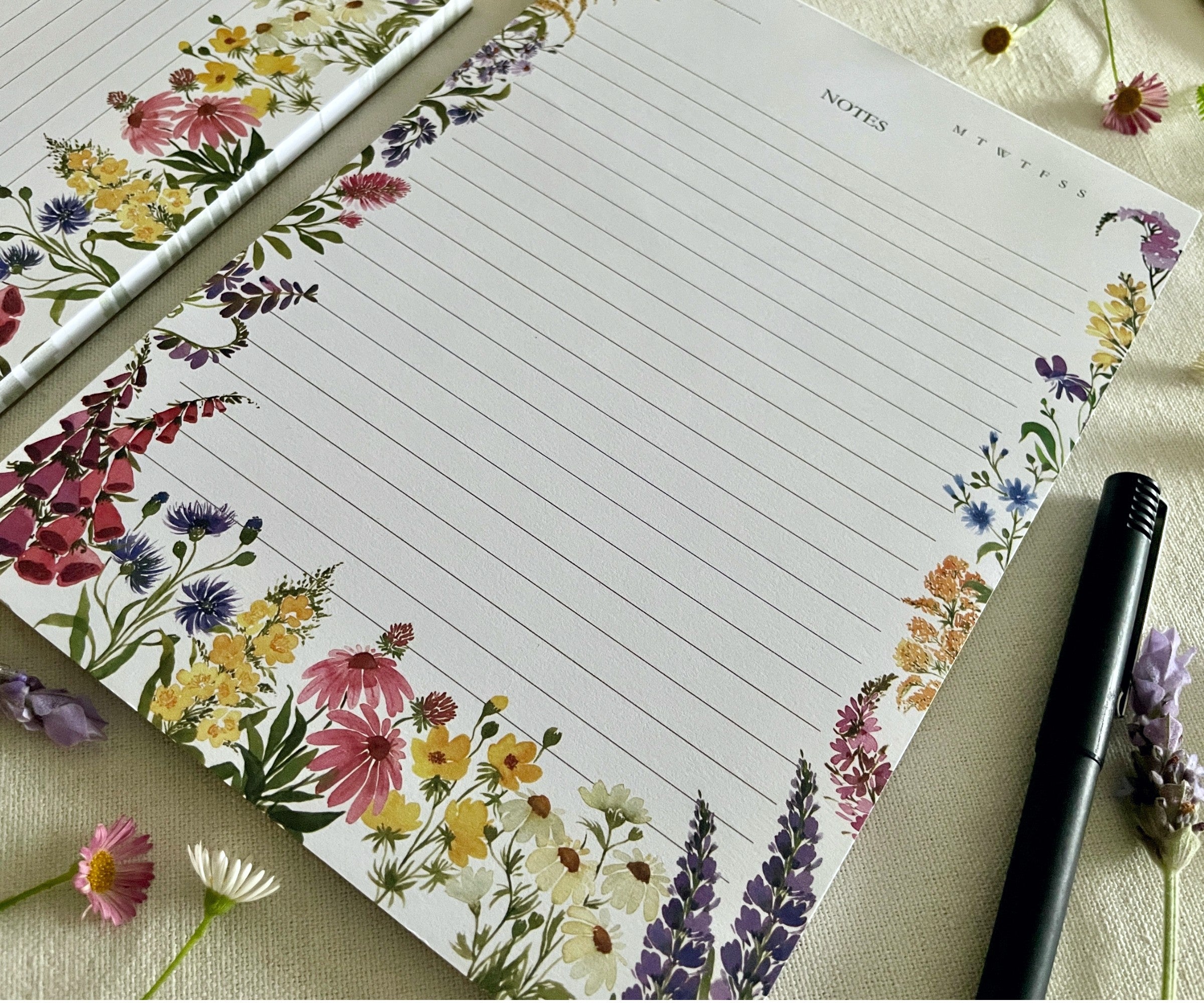 Petals of the Wild - A5 Notepad