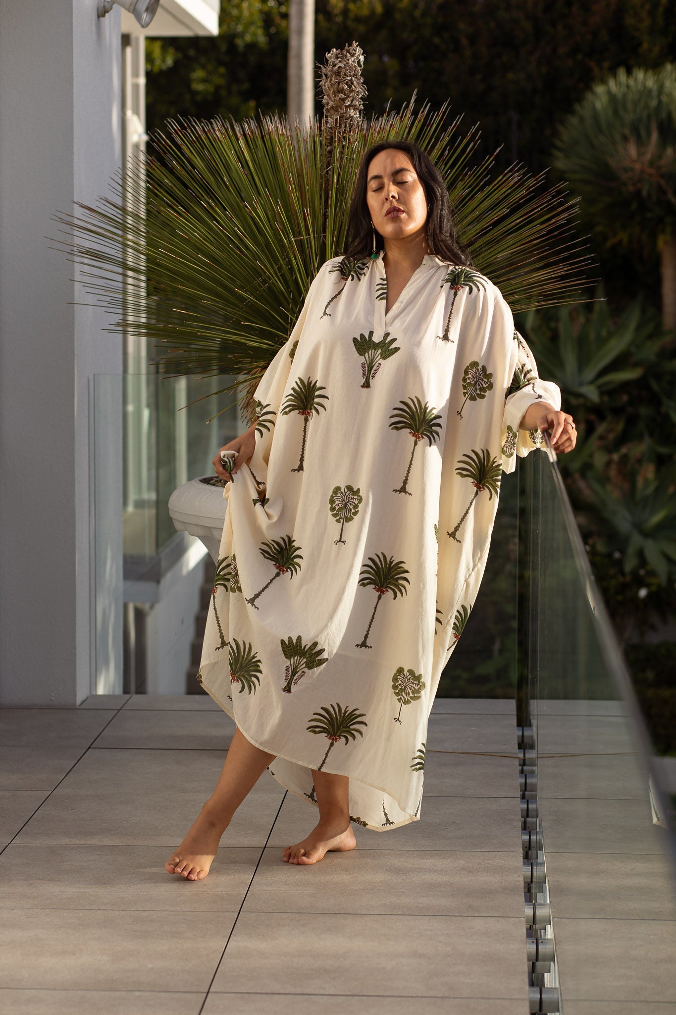 Forever Hand Block Printed Kaftan