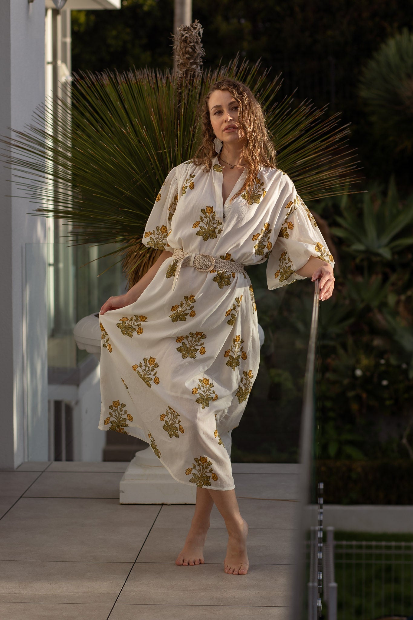 Forever Hand Block Printed Kaftan