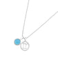 Gemini Zodiac with Birthstone Necklace in Silver | Star sign May/Jun