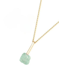 Bold Green quartz necklace