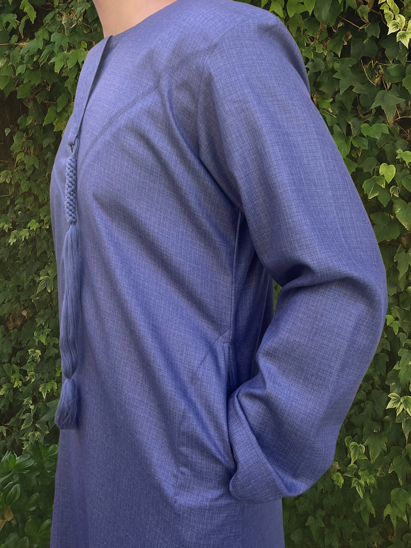 Cerulean Premium Emirati Thobe - House of Hasbi