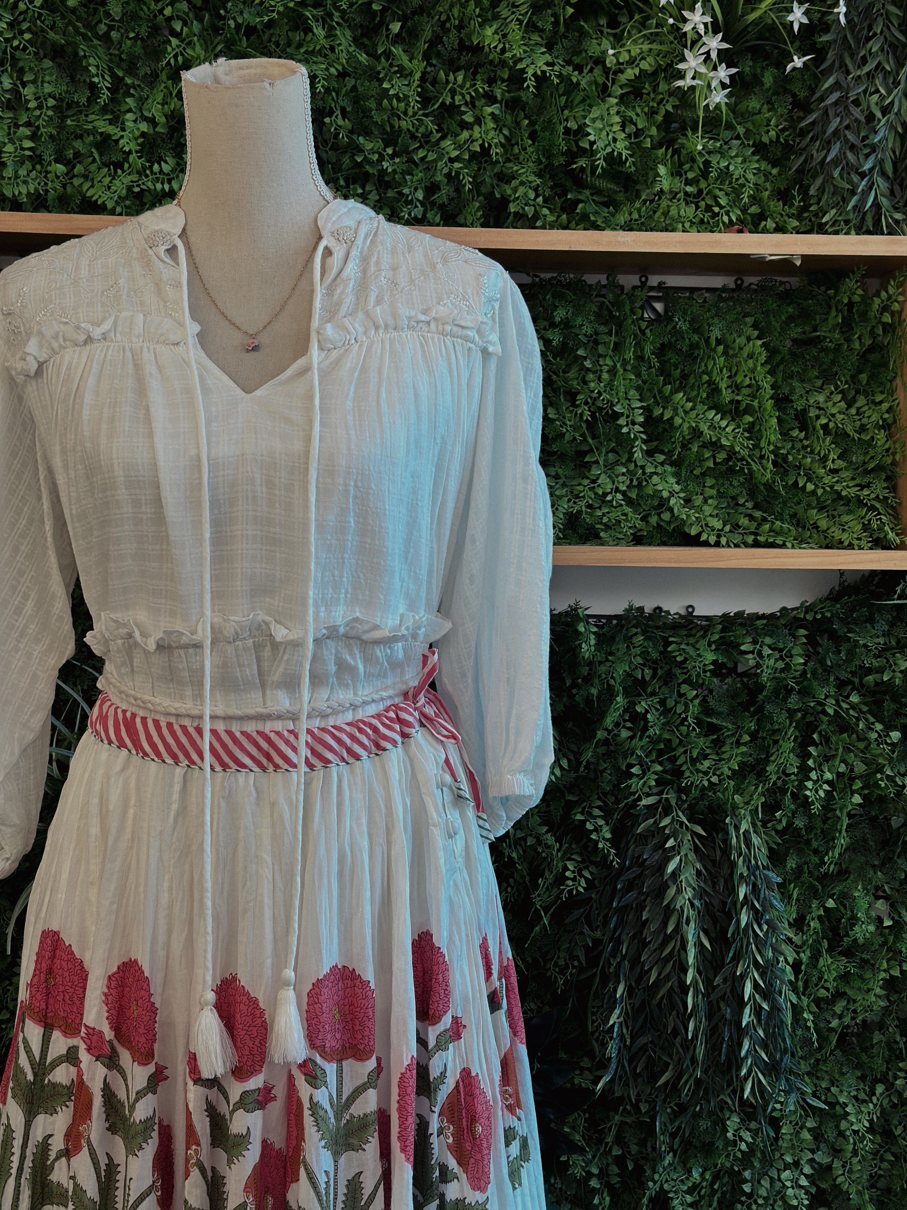 Peru Skirt: Pink Poppies