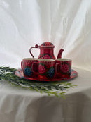 Truck Art Tea Set (Red)