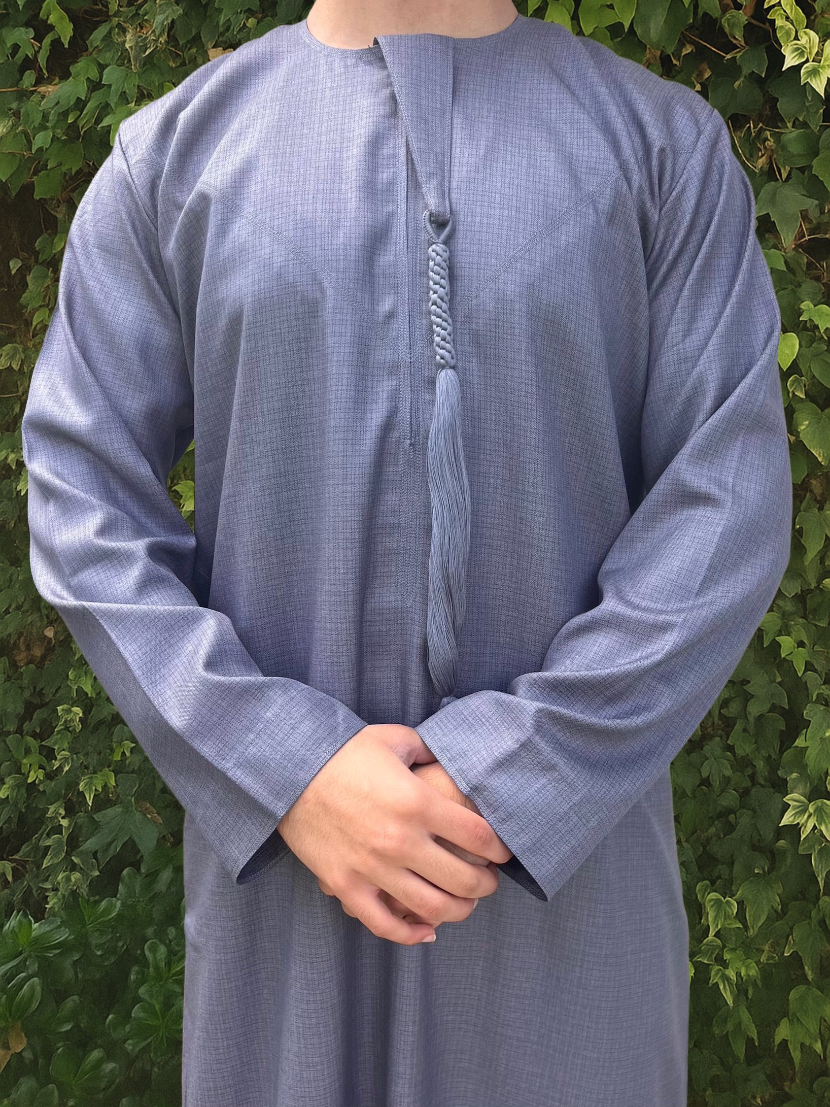 Dove Grey Premium Emirati Thobe - House of Hasbi