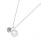 Libra Zodiac with Birthstone Necklace in Silver| Star sign September/October