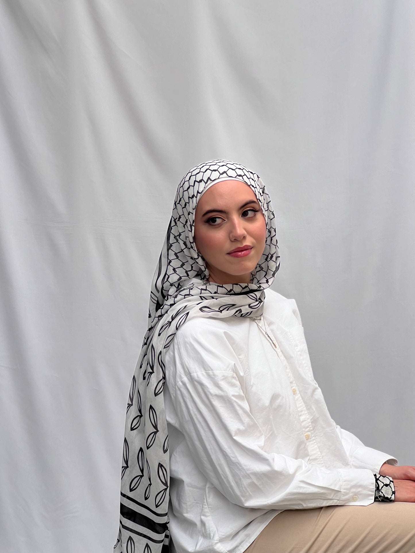 Kufiya-Inspired Hijab - Forever Hijab