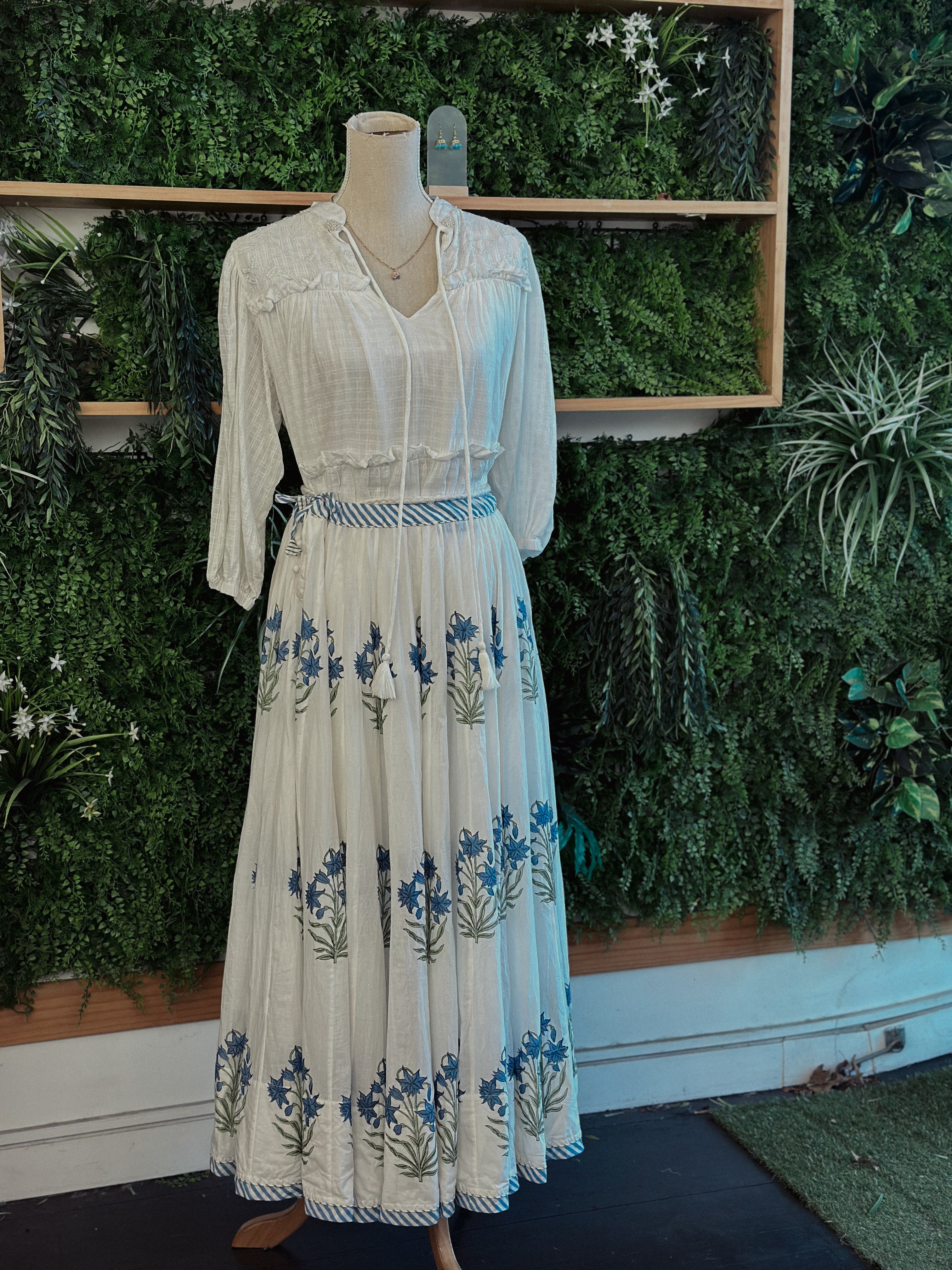Peru Skirt: Blooming Blue