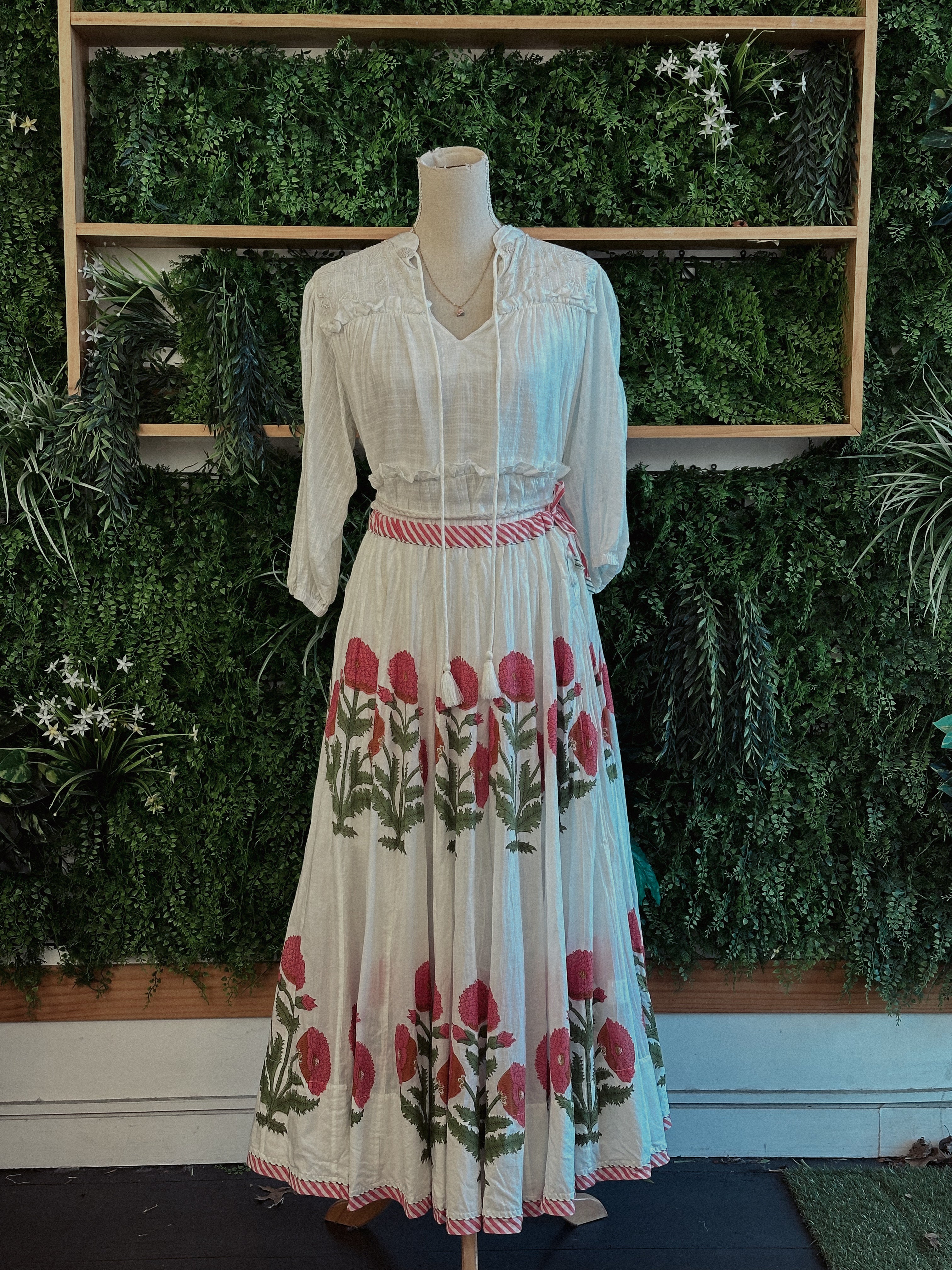 Peru Skirt: Pink Poppies