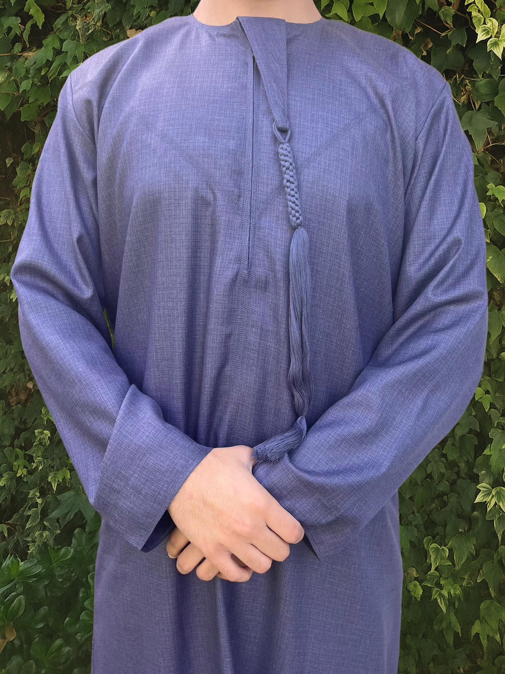 Cerulean Premium Emirati Thobe - House of Hasbi