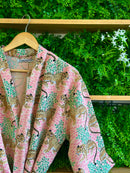 Willow Robe: Cheetah Pink