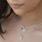 Pisces Zodiac with Birthstone Necklace in Silver| Star sign February/March