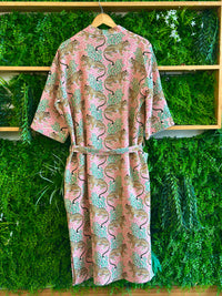 Willow Robe: Cheetah Pink