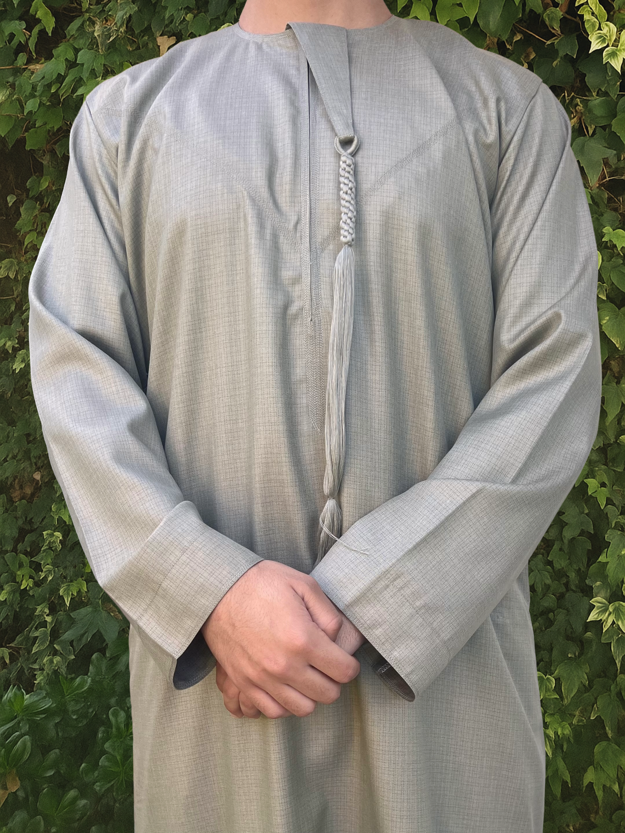 Sage Green Premium Emirati Thobe - House of Hasbi