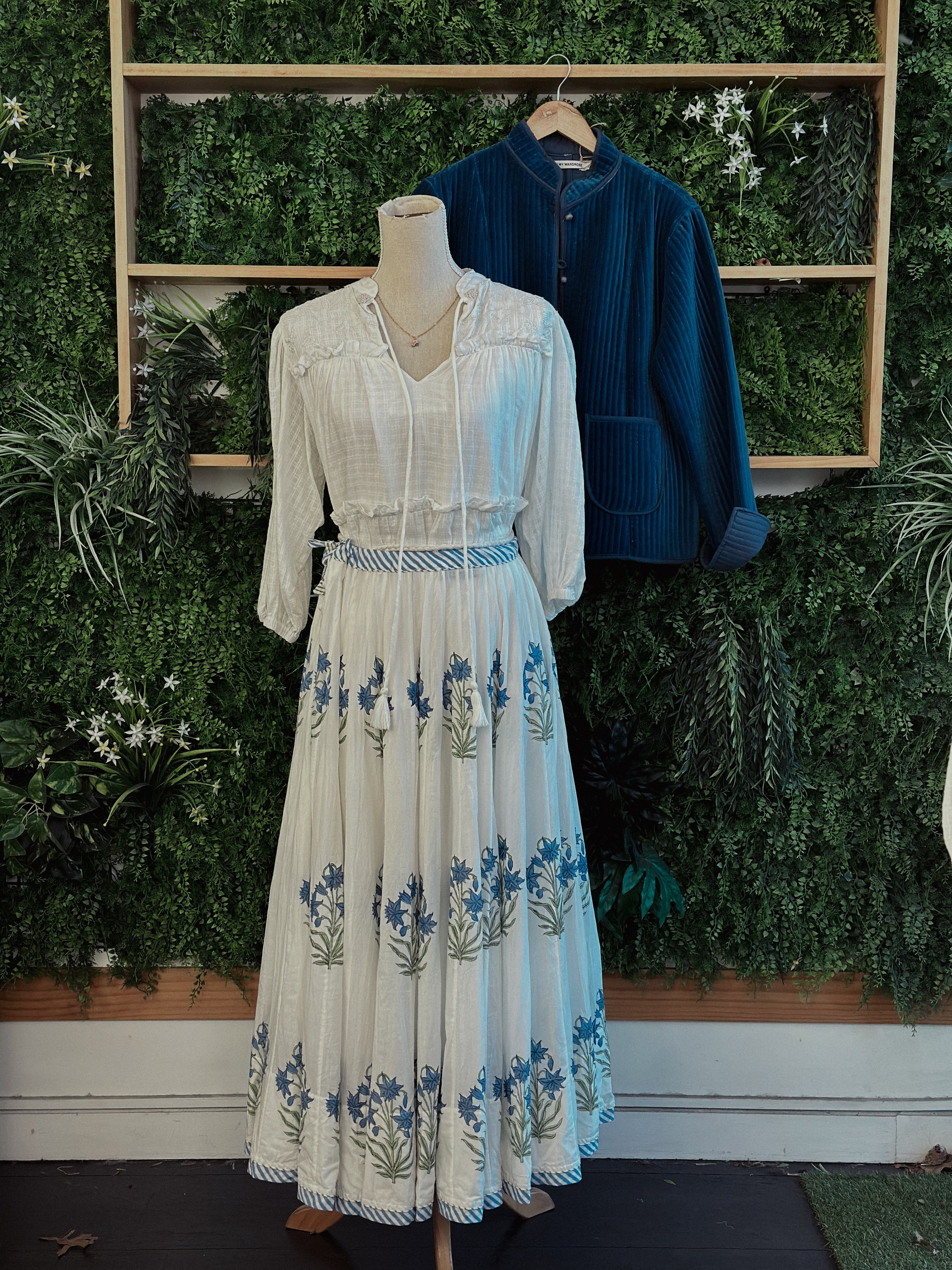 Peru Skirt: Blooming Blue