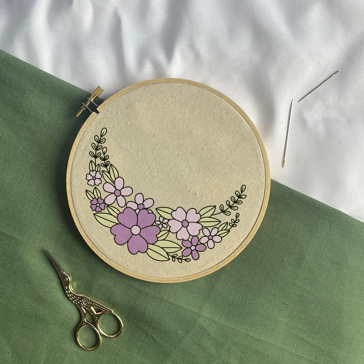 The Crescent DIY Embroidery Kit