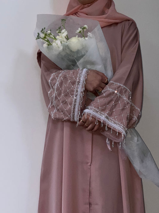 Khawla Abaya (Pink) - Forever Hijab