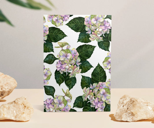 Hues of Serenity - Hydrangea Flowers Greeting Card