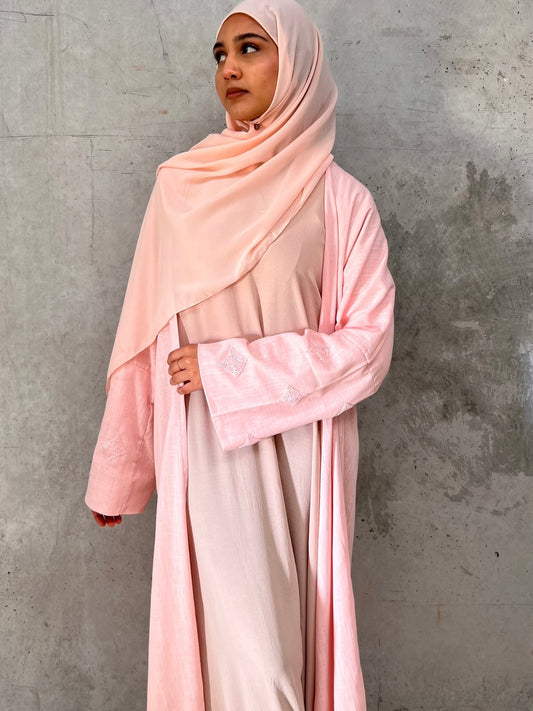 Amal Abaya (Pink) - Forever Hijab