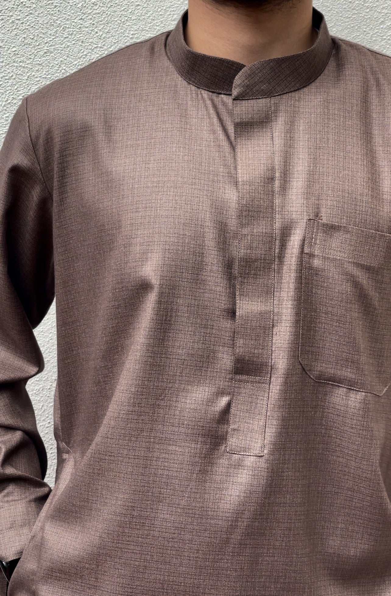 Sable Premium Collared Thobe - House of Hasbi