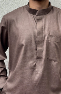 Sable Premium Collared Thobe - House of Hasbi