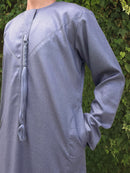 Dove Grey Premium Emirati Thobe - House of Hasbi