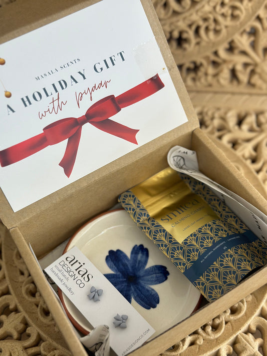 Blue Flowers & Tea Giftset