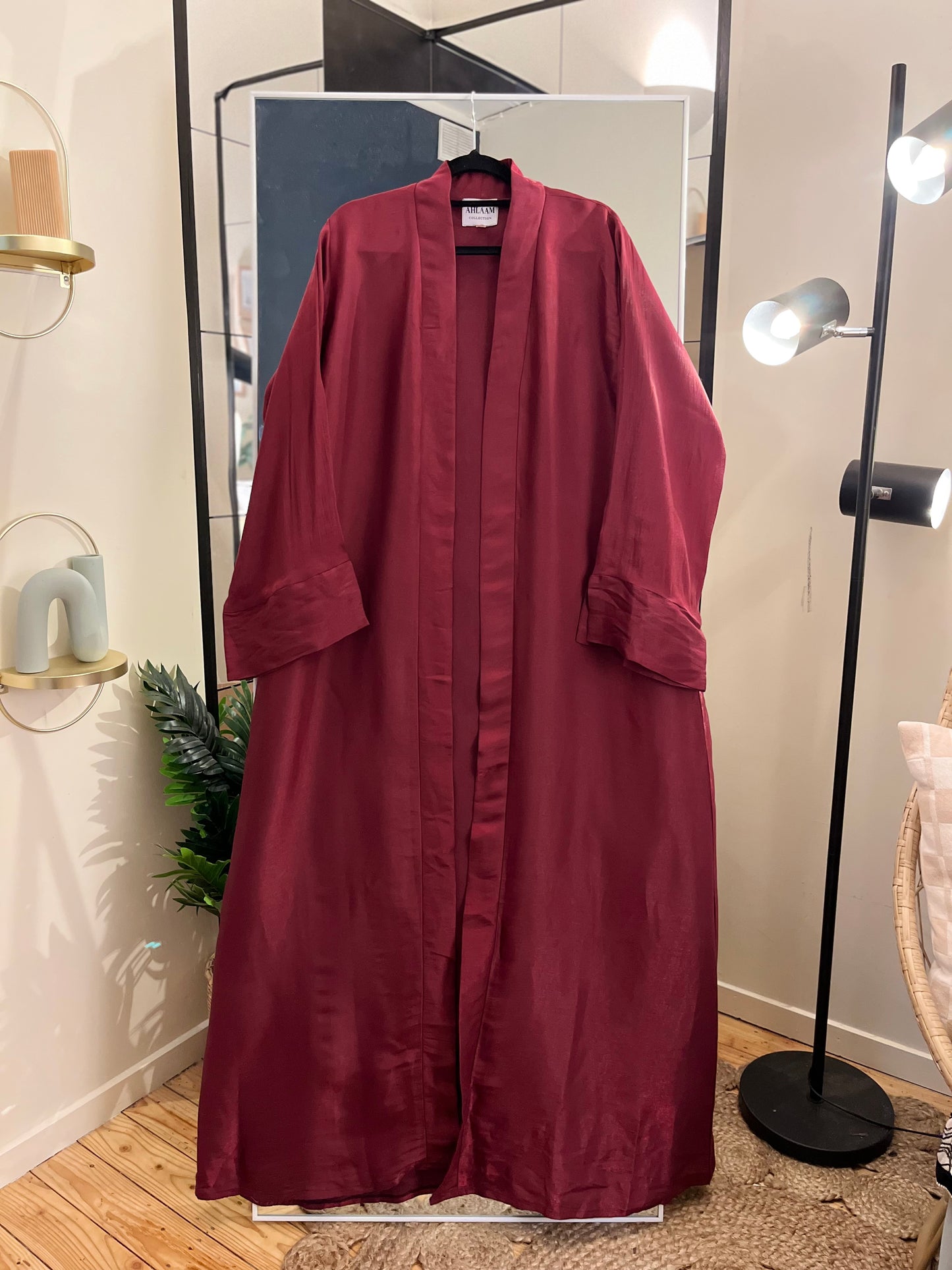 Pre-Loved Alhaam Red Satin Abaya