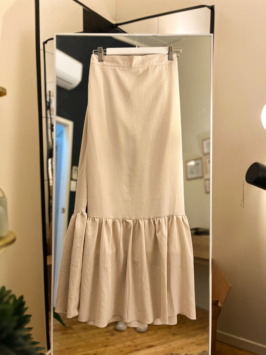 Pre-Loved Off-White Ruffle Maxi Skirt