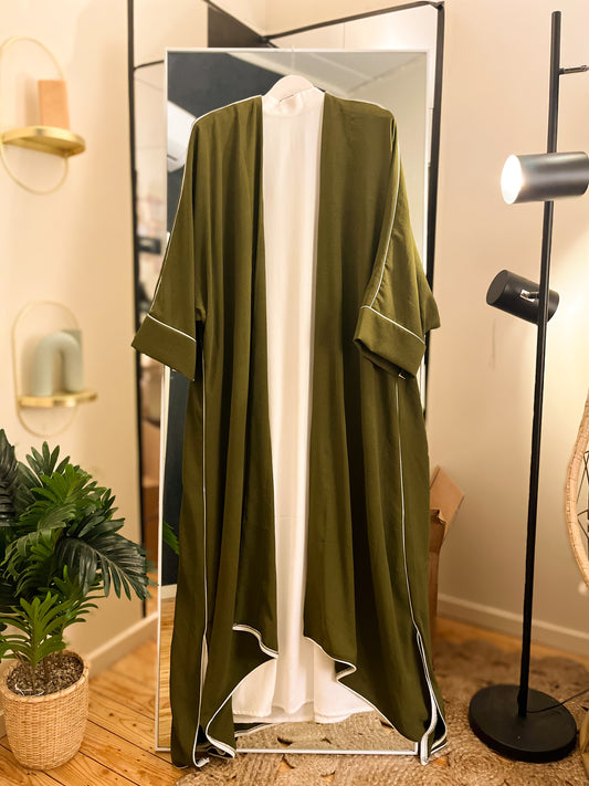 Pre-Loved Modest Essentials Olive Green Abaya Set