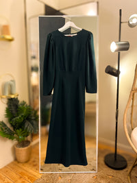 Pre-Loved Tussah Dark Green Dress