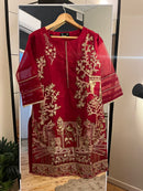 Pre-Loved Red Embroidered Kurti