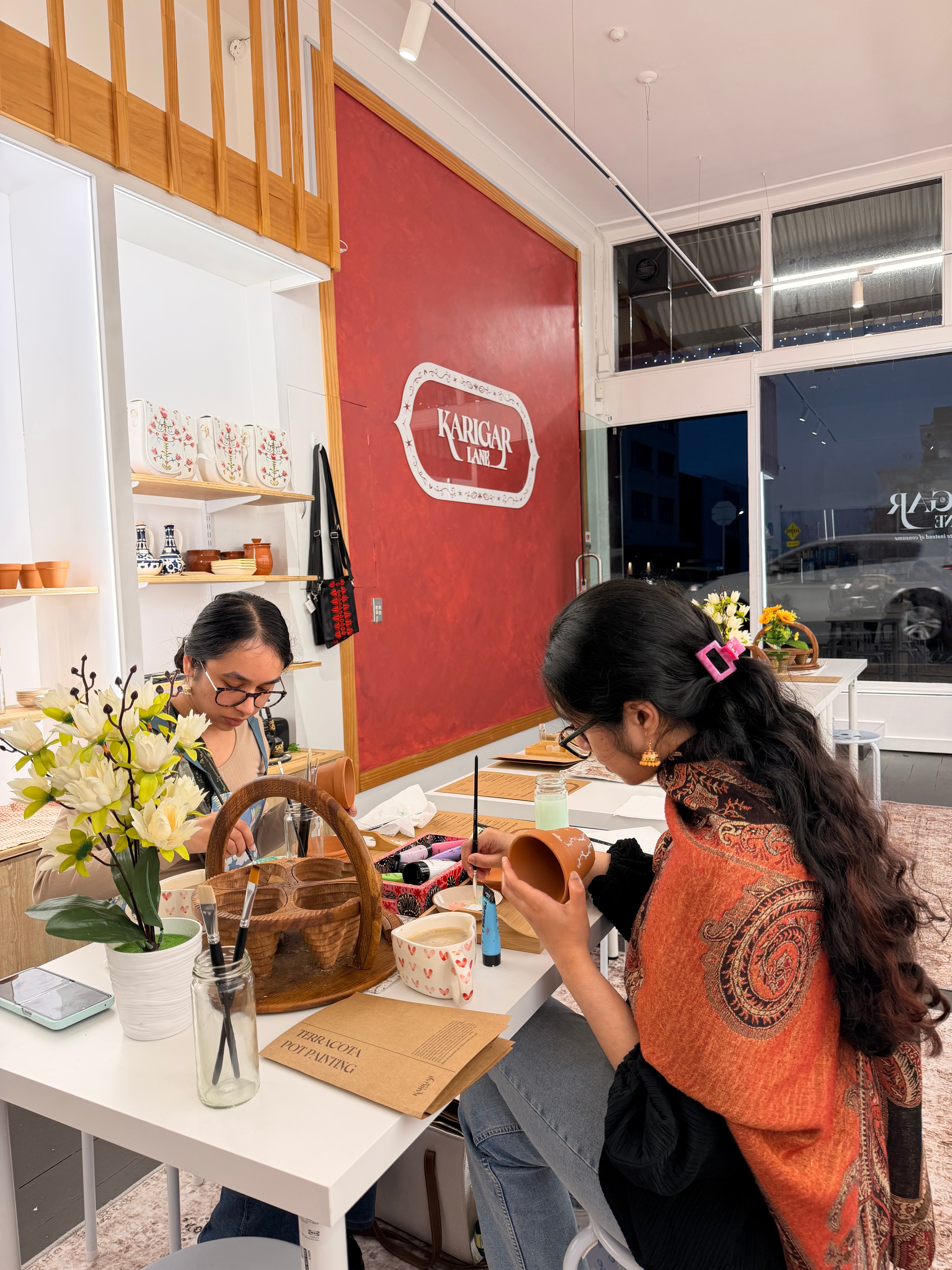 Self-Guided Crafts - perfect for friends catching up, a personal hobby or just something fun to do with a coffee or chai.