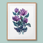 Blooming in Mystic Hues - Mystical Purple Flowers Art Print