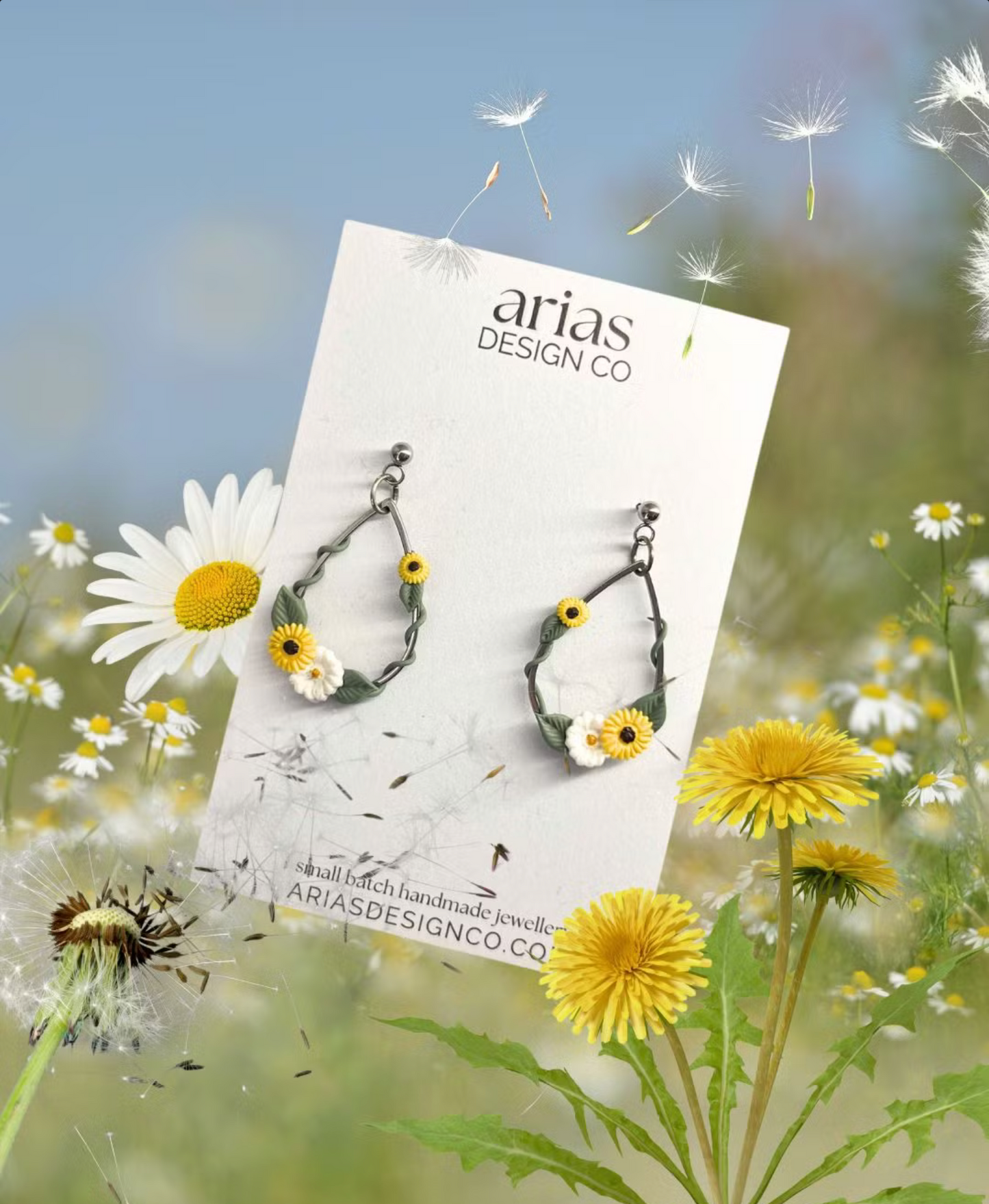 IVY Droplet Earrings - Sunflower