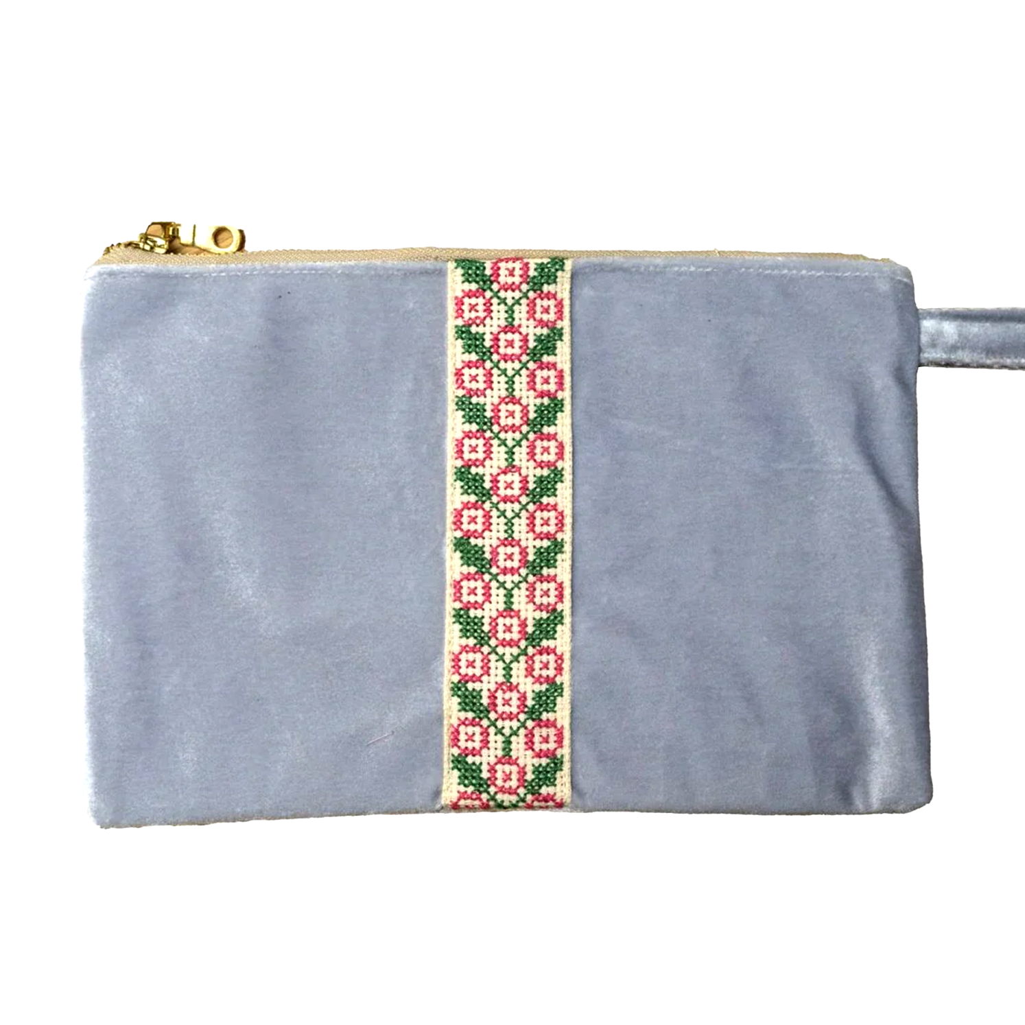 Velvet Clutch - Grey - Bayyāra