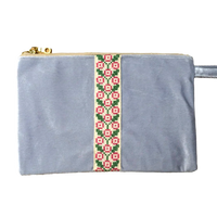 Velvet Clutch - Grey - Bayyāra